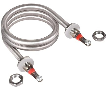 Calentador De Agua De Inmersión M12 En Espiral SS304, 220 V, Elemento Calefactor Eléctrico For Destilación, 1200 W
