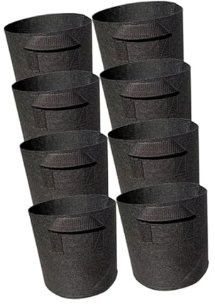 kokdid Confezione da 8 vasi multiuso riutilizzabili in tessuto non tessuto per giardinaggio, per stagno, verdure, fiori, stoccaggio traspirante per piante acquatiche