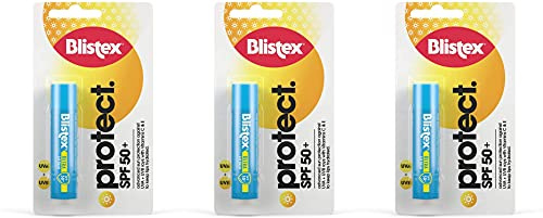 Blistex Ultra Lot de 3 baumes à lèvres avec protection SPF 50 Plus contre les rayons UVA et UVB 4,25 g