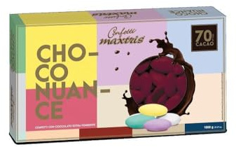 Confetti MAXTRIS CHOCO NUANCE colore BORDEAUX cioccolato fondente 1 KG