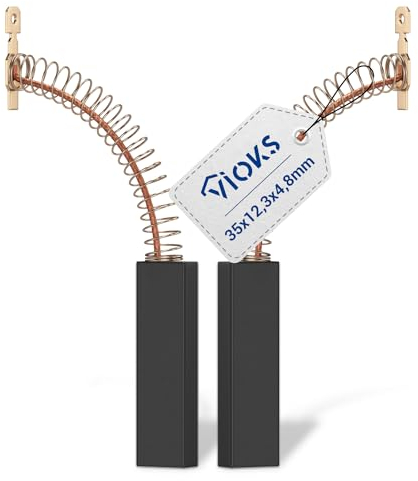 VIOKS Bosch Bosch - Set di 2 spazzole di carbone motore per lavatrice 00154740 Bosch 4,8 mm AMP per asciugatrice Bosch Siemens