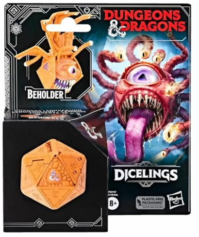 Dungeons & Dragons Dicelings Beholder Collectible D&D Monster Dice Converting Giant d20 Action Figures Role Playing Dice (F5213)