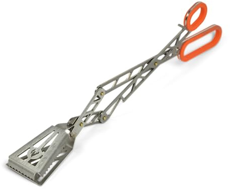 Grillrost.com Das Original T-REX - Die Premium Grillzange aus Deutschland - Maximale Kraft durch Hebelübersetzung - Edelstahl -