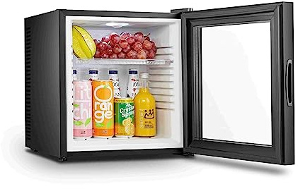 REPLOOD Nevera Bar Mininevera 58W Negro Termoeléctrico 24L con puerta de cristal 38x47x38cm