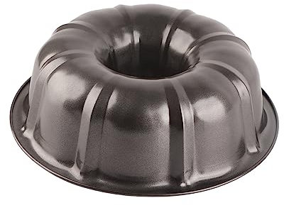UPQRSG Tortiera per Cottura, Tortiera Antiaderente da 10,16 Pollici, Stampo per Cottura del Pane per Torte a Forma di Zucca, Stampi per Dolci da Forno 3D in Acciaio al Carbonio Nero