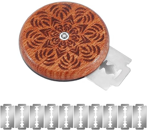 LEOEASIY Brotmesser mit 10 Rasierklinge Bäckermesser Teigmesser Brotschneidemesser Brot Einschneidemesser Rundbrotmesser Baguette Messer Brotkratzmesser Teig Rasiermesser