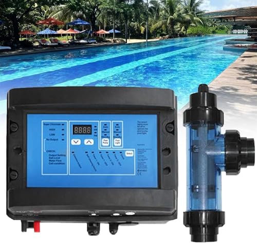 Clorador Salino Por Electrólisis, Dispositivo Clorador Spa Agua Salada, Clorador Agua Salada, Sistema Generador Cloro Para Piscinas Agua Salada, Para Piscinas, Máquinas Tratamiento Agua Spa,20g/h