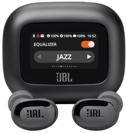 JBL Live Buds 3 - True Wireless Noise-Cancelling Earbuds, 40hr Playback, Wireless Charging, 6 Mics for Calls, Multi-Point Connect, IP55 Water & Dust Resistant (Black)