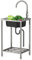 Freestanding Stainless Steel Outdoor Garden Sink - Single Bowl Multifunctional Mobile Portable Commercial Utility With Faucet for Backyard, Restaurant, Camping