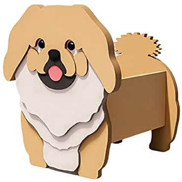 Pots en forme d'animaux pour l'extérieur, Pot de fleurs en forme de chien de dessin animé, mignon jardin d'herbes aromatiques en PVC, plantes succulentes, pots de fleurs décoratifs for la maison, le b