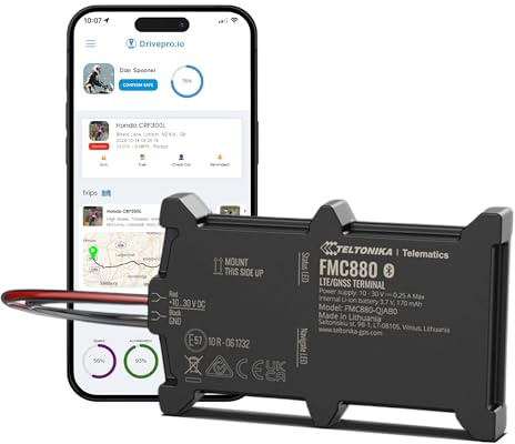 DrivePro FMC880 4G Vehicle Tracker, Hard-Wired Tracking | 12 Months PRO