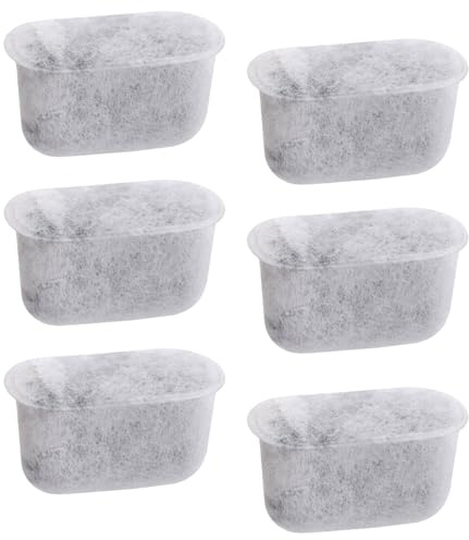 Uppsättning av 12 kolvattenfilter, utbytesglas icke-vävda aktiverade kolsalvia vattenfilter kaffemaskiner universell passform ersättningskassetter för kaffebryggare (47 x 20 x 27 mm)