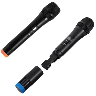 Toyvian 3stücke Drahtloses Mikrofon System Nieren Handheld Mikrofon Mit Empfänger Für Karaoke- -auflösung Und Breiter Frequenzbereich Ohne Externe Störungen