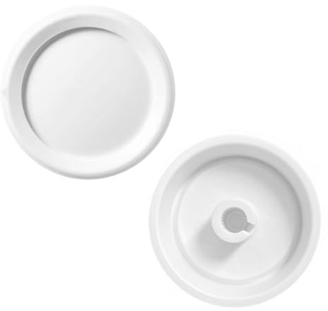Auaurly 2 PCS RK-WH Rotary Dimmer Knob Replacement for Rotary Dimmer Switch,Fan Control,White