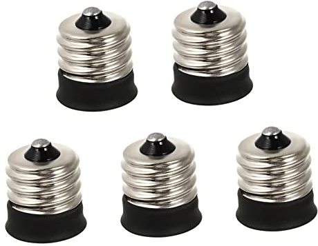 Housoutil 5 pièces Adaptateur Douille vers Convertisseur Lampe LED Chaleur pour Maison Garage et Atelier