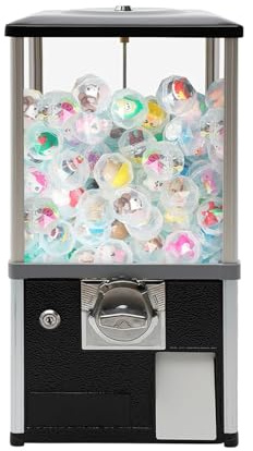 Spielzeug-Automatenspender – Vintage Candy Gumball Maschine für Spielgeschäfte und Einzelhandel – klassisches schwarzes Design für 4,5–5 cm große Gadgets