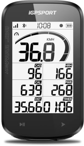 iGPSPORT GPS Bicicleta,40H Autonomía,Strava Sync,Impermeabilidad IPX7 | Registro Automático,Bluetooth ANT+,Retroiluminación Automática Ciclocomputador GPS