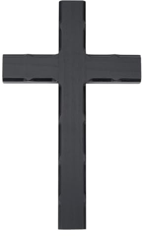 HOBBIESAY 1 Stück Holz Wandkreuz 15x25 cm Schwarzes Wandkreuz Dekor Kreuz Holz Wandmontage Christliche Wanddekoration Für Zuhause Kirche Hochzeiten Geschenk