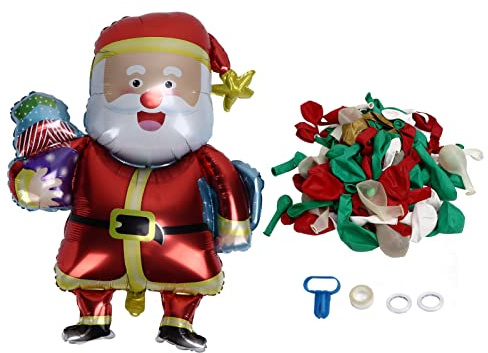 Ballongirlanden-Set, leuchtende Farben, dicke Haut, leicht zu öffnen, Weihnachtsdekorationen für pädagogische Aufklärung von Kindern, Latex und Aluminiumfolie, 105 Latexballons, 1