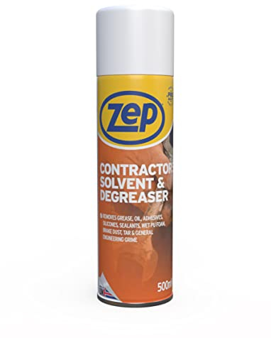 Zep Contractors Solvent & Degreaser 500ml - Glue Remover, Silicone Sealant Remover, Super Glue Remover, Solvent Cleaner, Glue Remover Solvent, Sticky Stuff Remover, Tar and Glue Remover