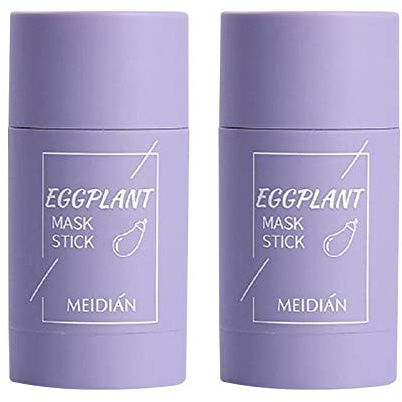 Green Mask Stick Green Tea Purifying Clay Stick Mask Face Moisturizes Smearing Clay Mask Oil Control Deep Clean Pore Improves Skin for All Skin Types Men Women (2 Packs C)