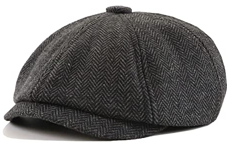 JAOAJ Berretto Piatto Invernale Uomo,Berretto Strillone Cappello Uomo,Cappello Basco Oomo Coppola a Spina di Pesce,Cappello Irlandese Baker Boy Piatto Hat Newsboy cap Berretto