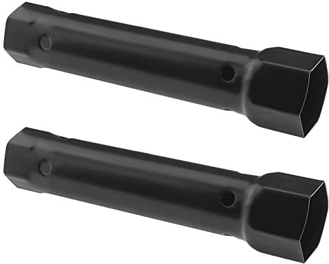 ECSiNG Wasserhahn-Steckschlüssel, Metall, Wasserhahn, Rohrschlüssel, Wasserhahn-Installation und Reparatur, Handwerkzeuge, 34 mm und 40 mm Durchmesser, 200 mm Länge, Schwarz, 2 Stück