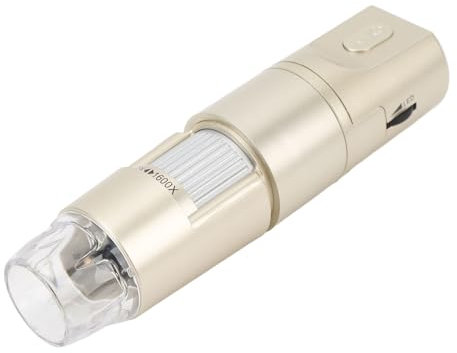 1080P Drahtloses Digitalmikroskop, 0 Bis 1600X Handmikroskopkamera mit 8 LED Leuchten, Tragbares USB Mikroskop für Android für für OS X