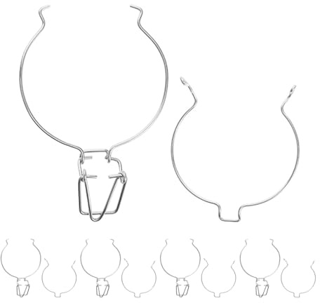 MAGICLULU 6 Stück Glas-Einmachglas-Zubehör, Drahtklemme, Drahtverriegelung, Vorratsgläser, Weithals-Glaskanister, versiegelter Schnallenersatz