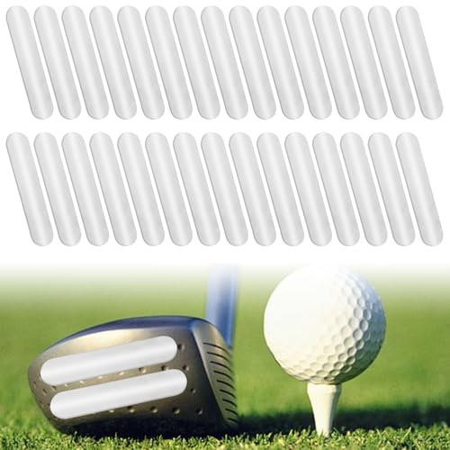 BRTNUP Cinta de plomo de golf, 30 cintas de plomo para golf, ayudas de entrenamiento de golf, cinta adhesiva para palos de golf, putter, raqueta de bádminton de tenis, putter, mejora el centro, añade