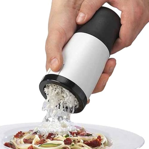 Rotary Cheese Grater – Stainless Steel Handheld Cheese Slicer, Multi-Purpose Parmesan Grinder | Manual Kitchen Gadget for Pizzas, Chocolate, Vegetables