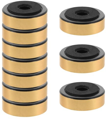 UTHCLO 20pcs Speaker Feet Isolation Rings Shockproof Vibration Pads Floor Protector for Audio System Amplifier Speaker Feet Pads for Home Office Studio Monitor