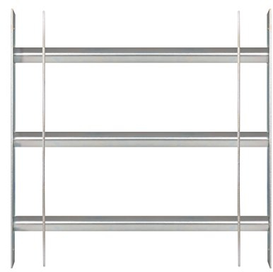 Alberts 563691 Fenstergitter Secorino Basic | Ausziehbar für Fenster außen | Einbruchschutz Gitter | galvanisch blau verzinkt | 450 x 500-650 mm