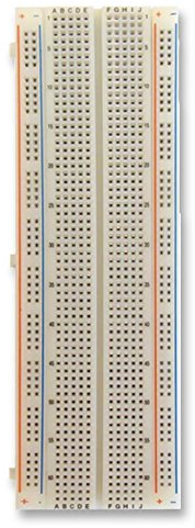 TWIN INDUSTRIES BREADBOARD, SOLDERLESS, 830 TIE POINTS | PROTOTYPING BOARDS/BREADBOARDS SOLDERLESS PCB, 1 X QTY - TW-E40-1020