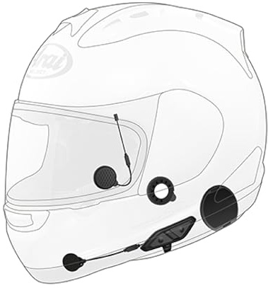 Sena 10U Bluetooth-Kommunikationssystem für Motorräder und Roller mit Fernbedienung für Arai Integralhelme, 10U-AR-11