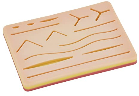 Suture Kit Übungspad, 2 Nähfaden, Geschenk für Medizin, Tierärzte, Arzt, Zahnarzt, Krankenschwester, Studenten, Übungsvideos enthalten, hochwertiges Nähset