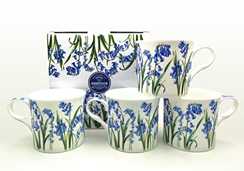 Bluebell fine Bone China Set of 4 Gift Set Mugs