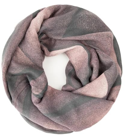 Glamexx24 Damen schal edler leichter Farbverlauf und Streifen Glitzernder Loop Schlauchschal Rundschal