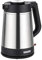 Unold 18715 Wasserkocher - Edelstahl Kettle, Schwarz, 1,5 L, 1850 W, Blitzkocher, 360° drehbar, Trockengehschutz und Kochstopp mit Abschaltautomatik