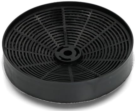 RYELDOM Filtro ai Carboni Attivi per Cappa da Cucina Diametro 17,5 cm - Anti-odore, Installazione Rapida