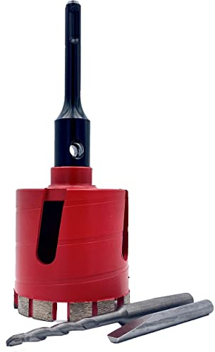 DR. DIAMOND Avellanador de diamante M16 Premium para taladrar enchufes, con juego de adaptadores SDS Plus, diámetro de 68 mm