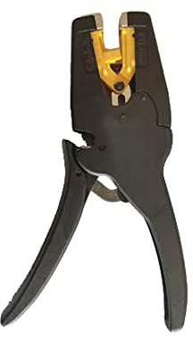 SATMW Pelacables 0.08-10mm WX-D3 Máquina autoajustable Tijeras para Cables Multiherramienta Herramienta de prensado de Electricista de precisión Ajustable - Amarillo