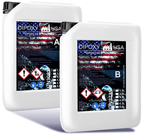 Diamond MAX-UV Résine époxy 1:1 2K + durcisseur 0,1-10 cm (1,5 l (0,75 l A + 0,75 l B))