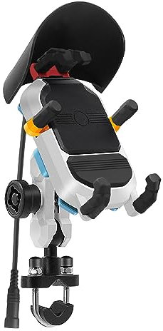 Motorrad Handyhalterung, Universal Vibrationsdämpfung Handy Motorrad Halterung Handy Halterungen Mit ​360 Drehen Für Motorrad, Fahrrad, ATV/Utv, Scooter, Passend Für 3,5-6,5 Zoll Smartphone