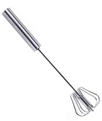 ddq Wisk Whisk Frullino for le uova manuale in acciaio inossidabile Miscela di latte Utensili da cucina Frullino for le uova semiautomatico Caffè Latte Miscelatore manuale manuale Agitatore ( Size : L