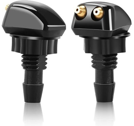Anulely Buses de Lave-Glace, Lot de 2 Jets de pulvérisation pour Pare-Brise, Remplacement Automobile de clapet Anti-Retour de gicleur de Lave-Glace pour la Plupart des Voitures