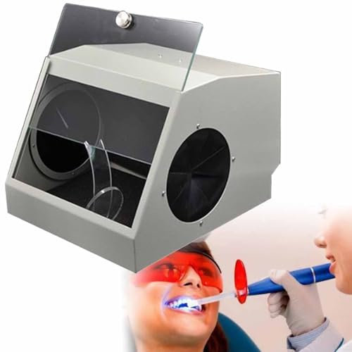 DDZJTPP Staubsammler Für Dentallabore,Modulare Strahlkabine,Beim Sandstrahlen Entweicht Kein Staub,Mit Luftabsaugung Und Filtervorrichtung,Zum Sandstrahlen,Läppen,Gravieren