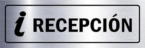 Reception, aluminium effect informational sign SP031-1mm flexible Plastic sign (150mm x 50mm)