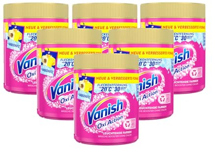 Vanish Oxi Action Fleckenentferner Pink Pulver, 550g, 6er Pack