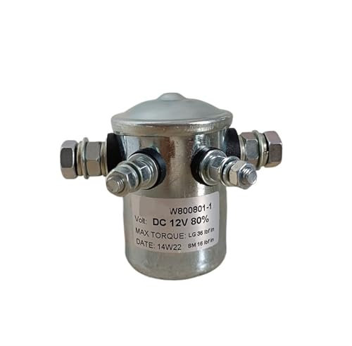 LZYANG 1 pcs W800801 12 V 24 V Pompe Contacteur Ascenseur Solénoïde Relais Commutateur 12 24 Volts for Transpalette Électrique Gerbeur(12V Coil)